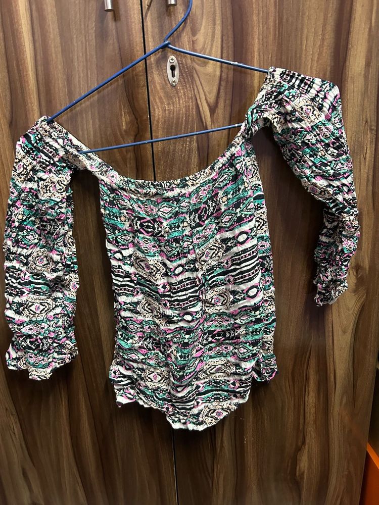 Boho Off-Shoulder Blouse