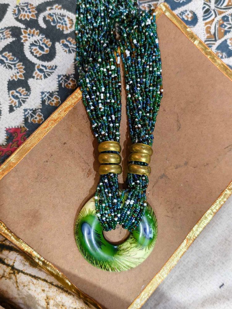 Boho Beaded Statement Necklace