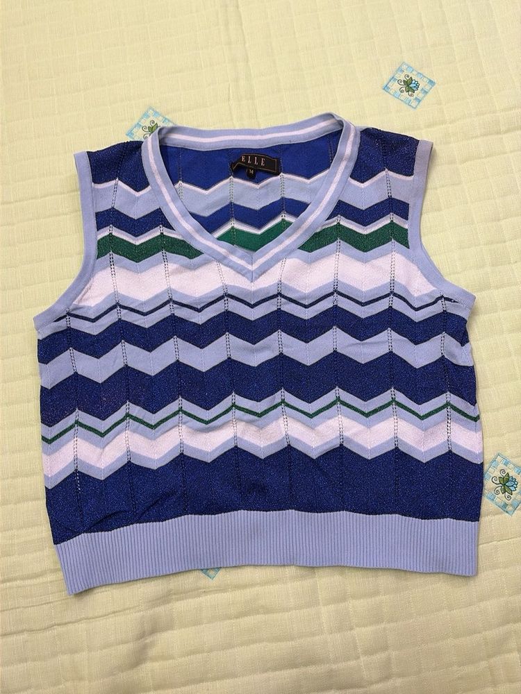ELLE v neck sleeveless Jumper