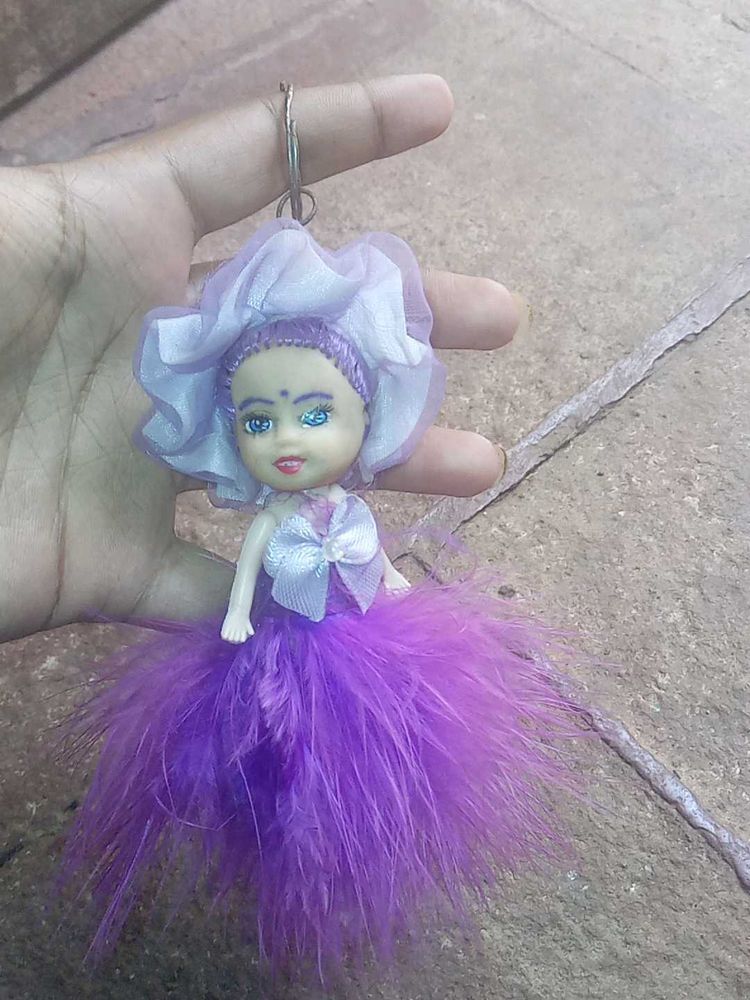 Purple Doll Keychain