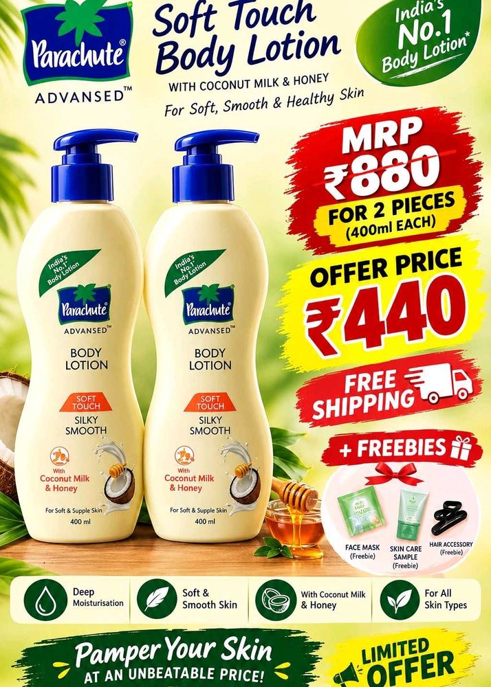 Parachute Advanced Body Lotion Set