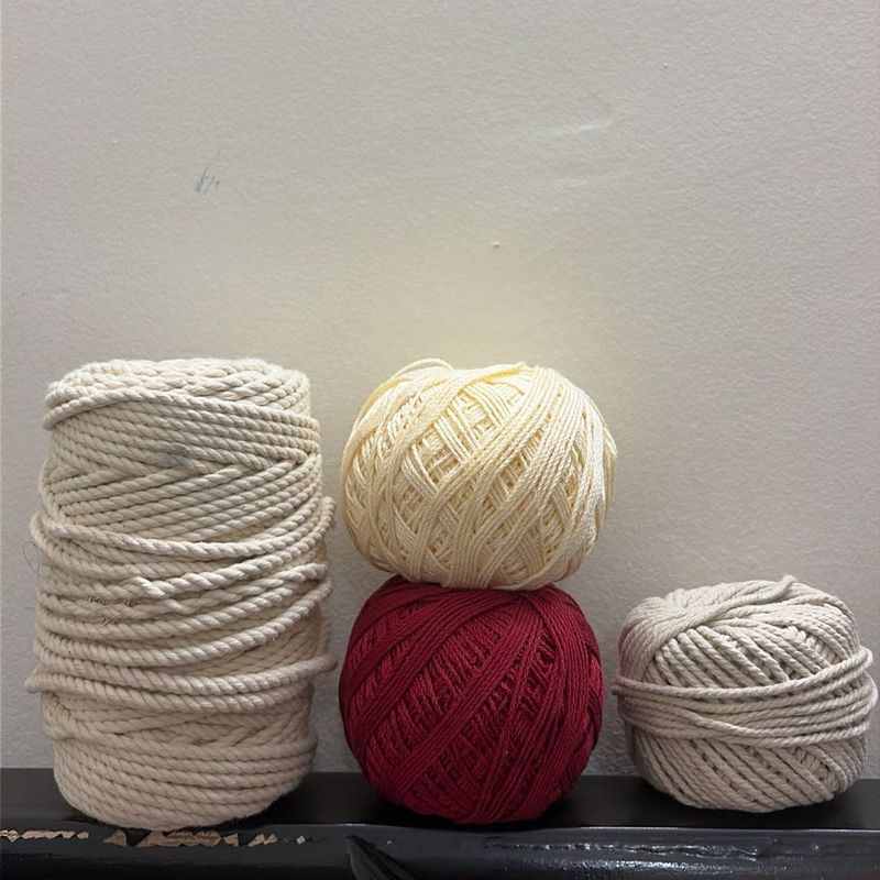 Bundle of Knitting yarn &amp; Macrame