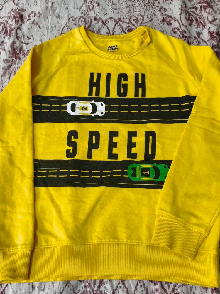 Boy's Yellow "High Speed" Graphic T-Shirt