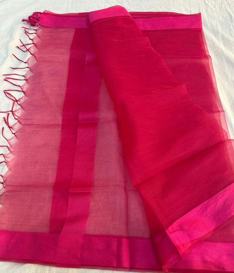 Magenta Tissue Dupatta