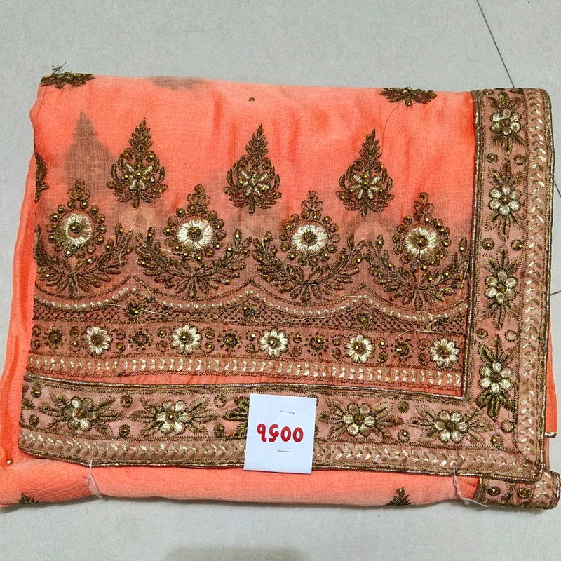 sifon zari work saree