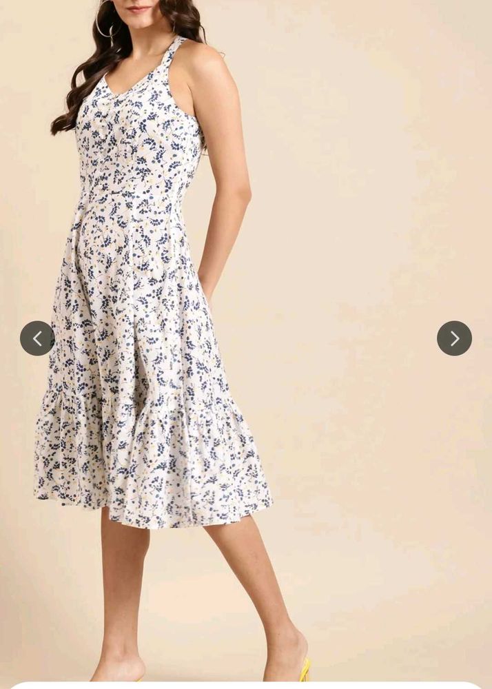 Chic Floral Print Midi Dress
