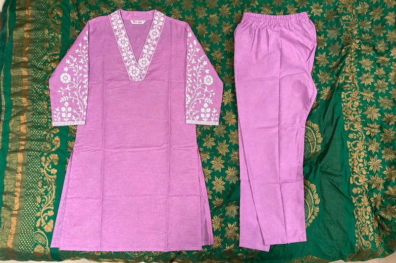 unused embroidery kurta set