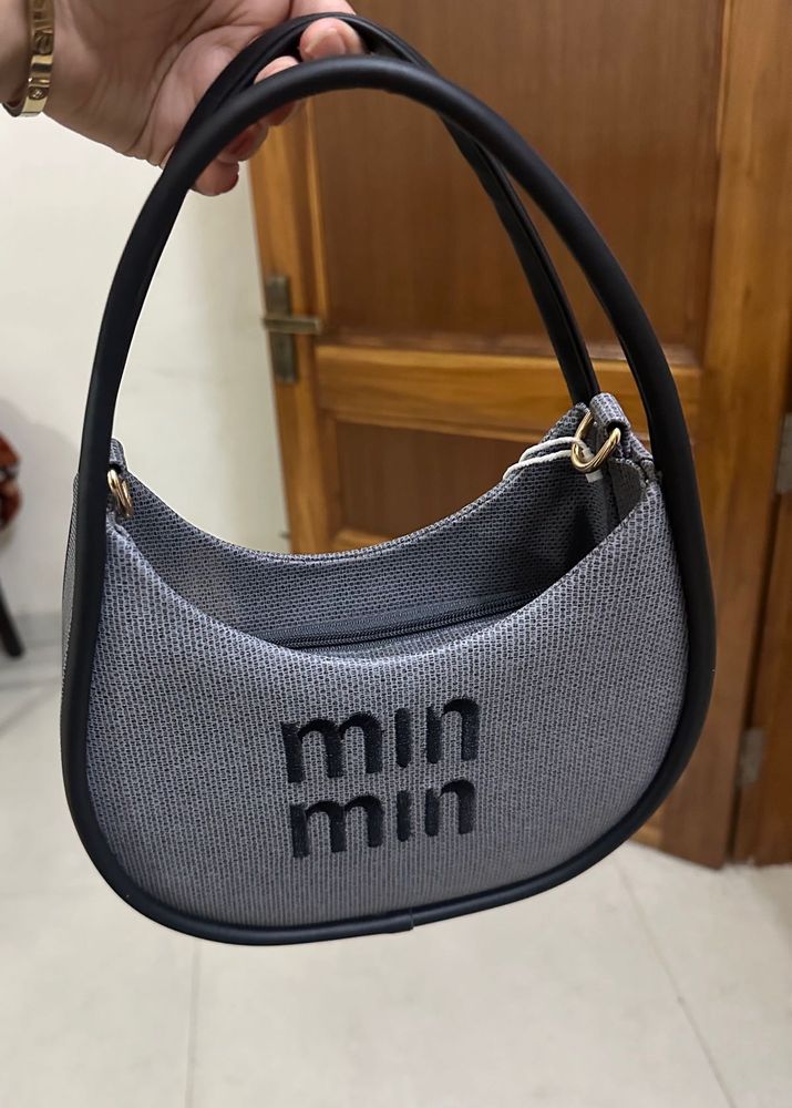 Stylish Grey Hobo Bag