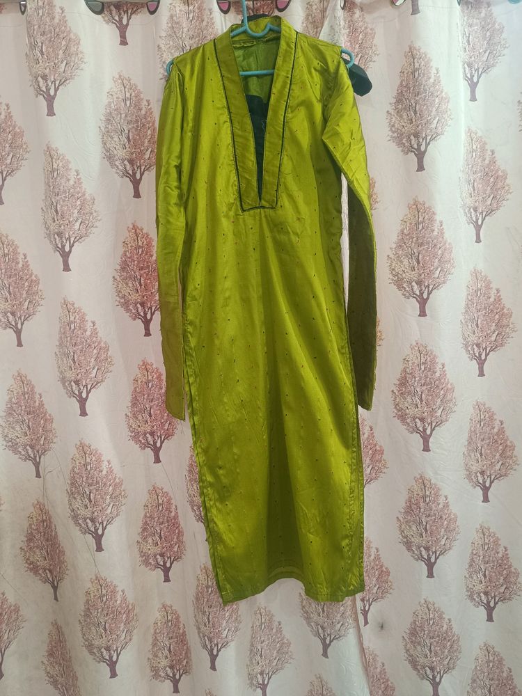Olive Green Kurta