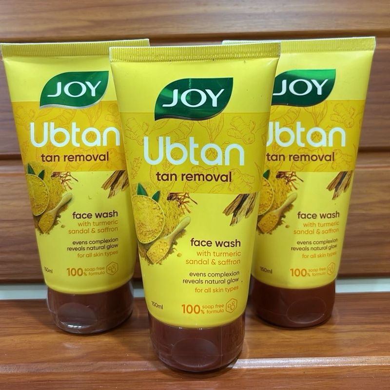 Combo of 3 JOY Ubtan Tan Removal Face Wash