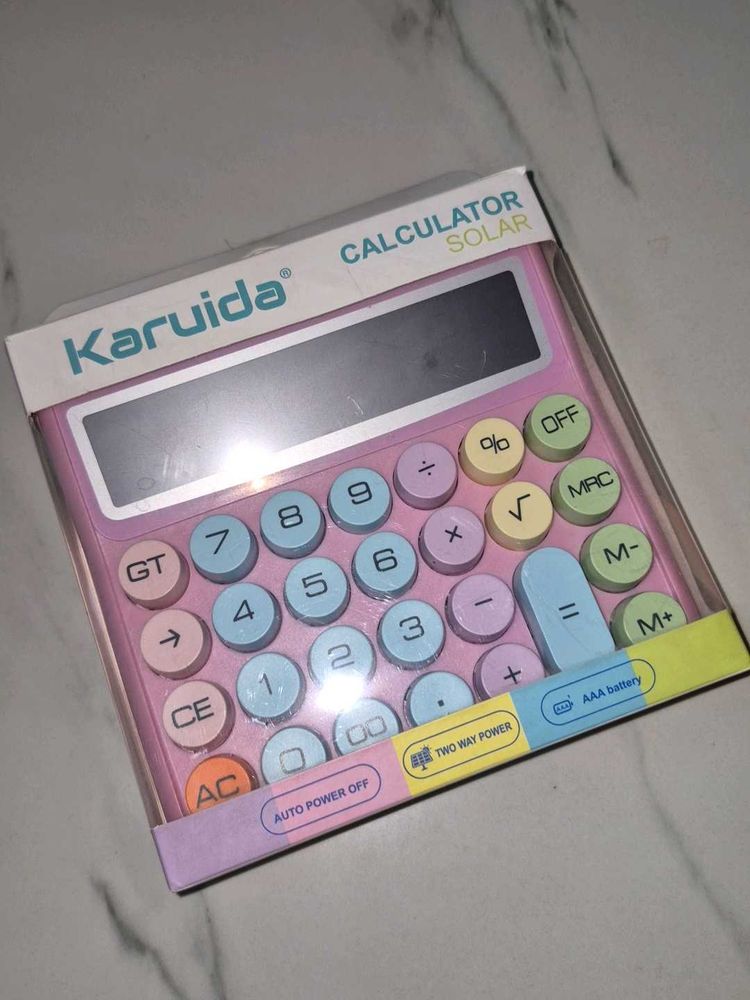 pastel kawaii standard 12 digit calculator