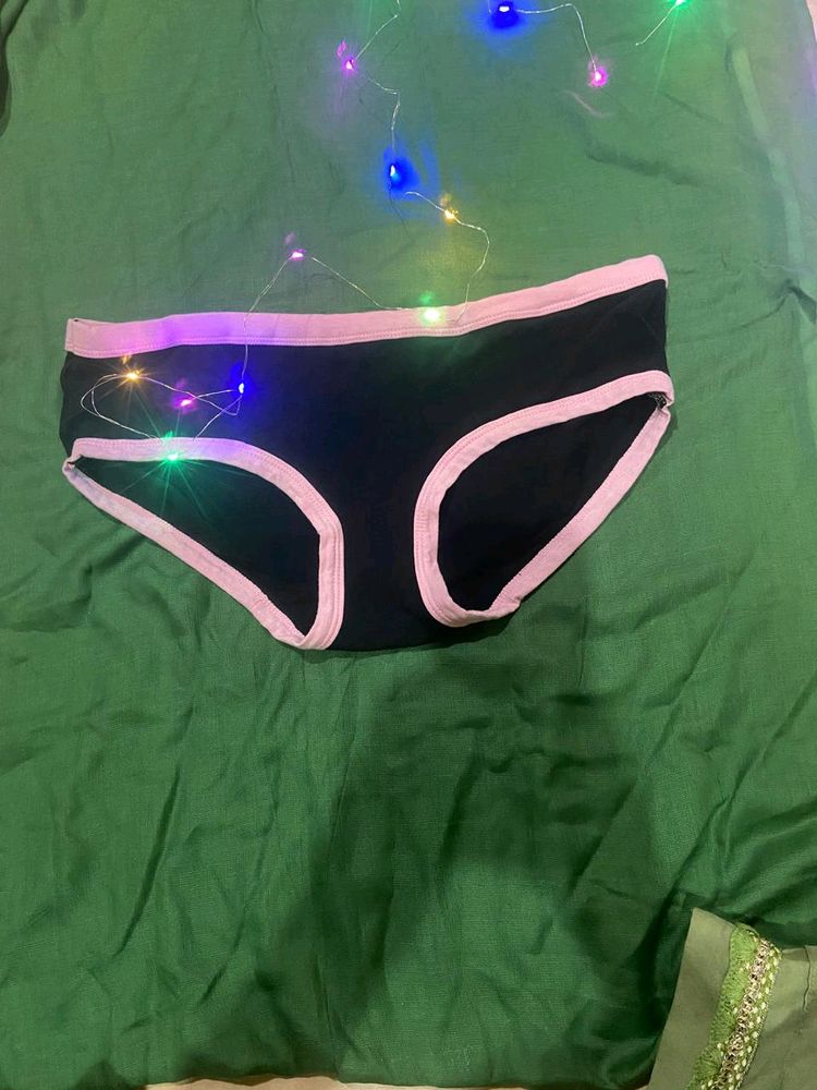 Black &amp; Pink Trim Panties