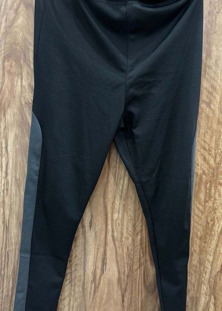 Women's Black &amp; Grey Track Pants
