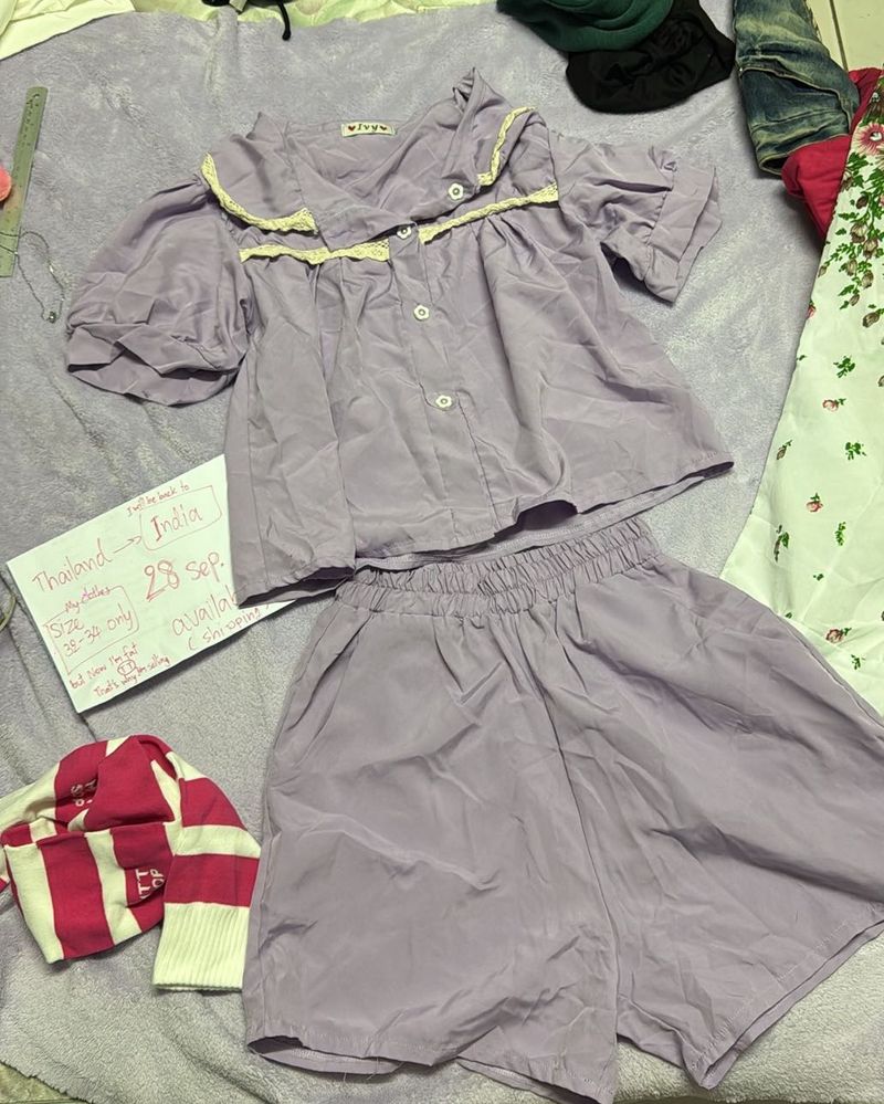 Cute set purple color 34