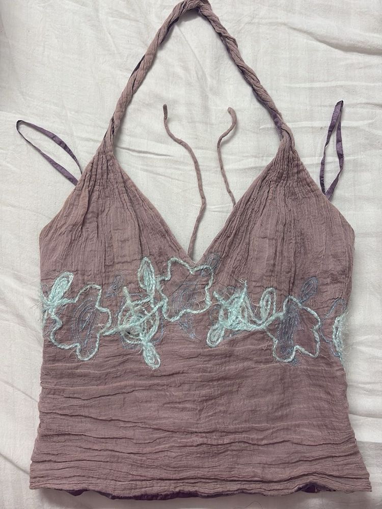y2k star lilac corset