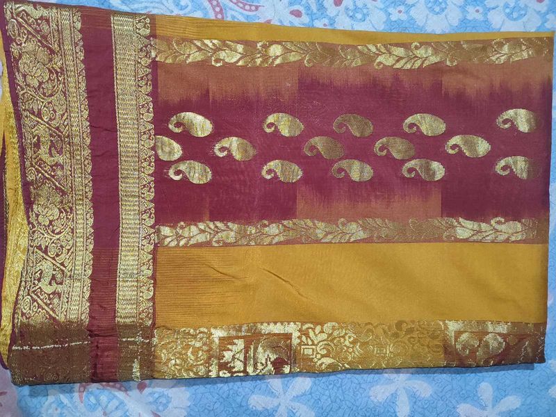 Elegant Silk Blend Saree