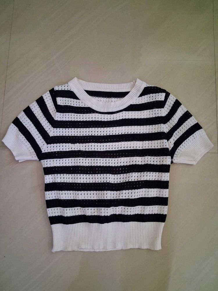 Striped Knit Top