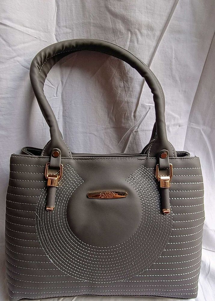 Stylish Grey Handbag