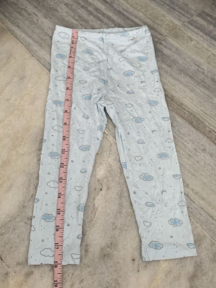 Cute Cloud Print Pajama Pants
