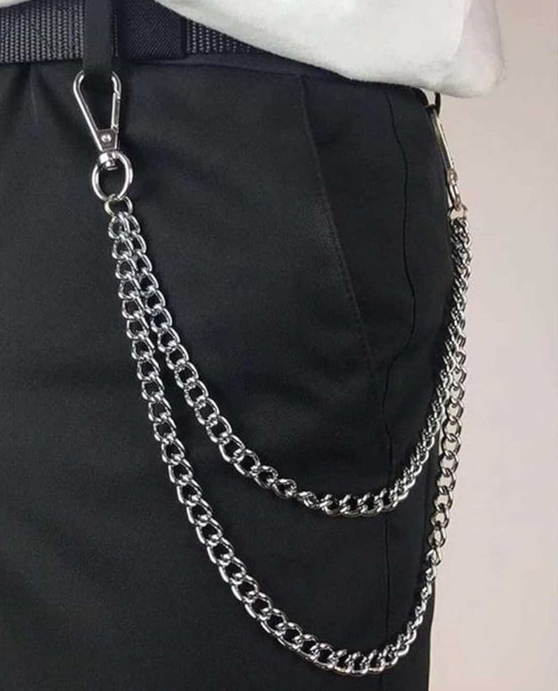 Jeans Chain / necklace metal edgy punk gothic