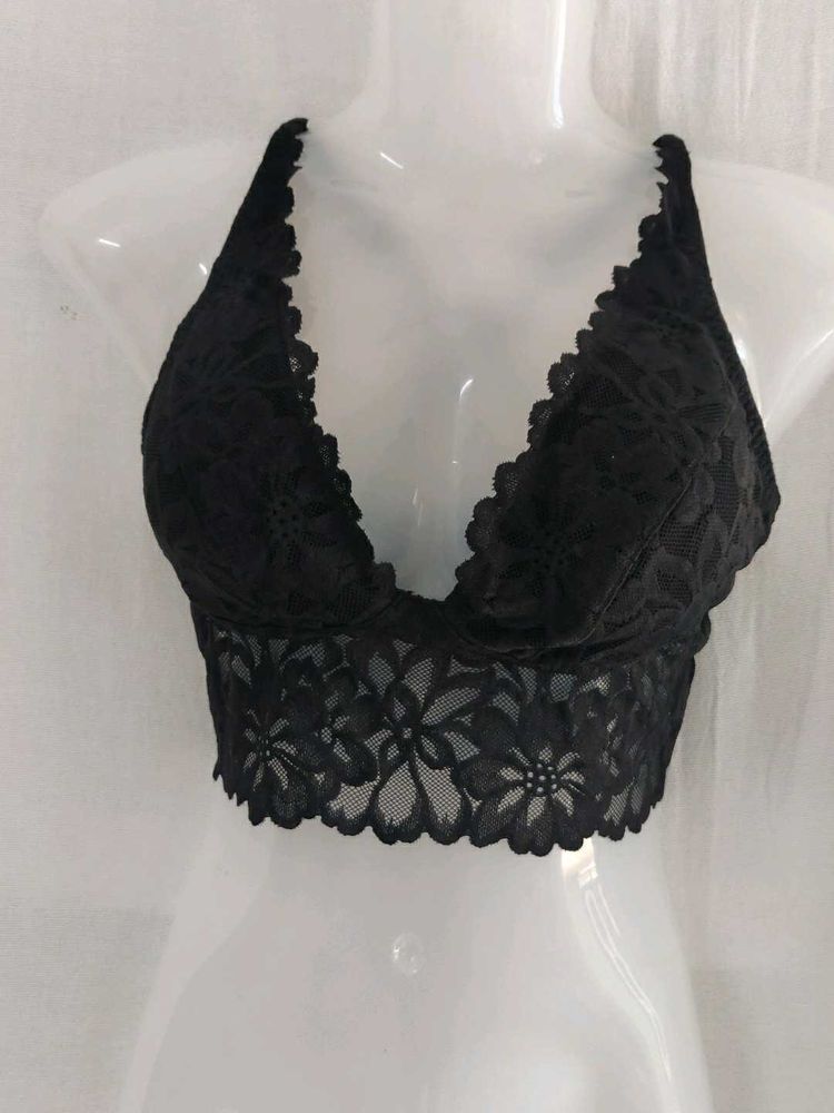 Lace Bralette - Black