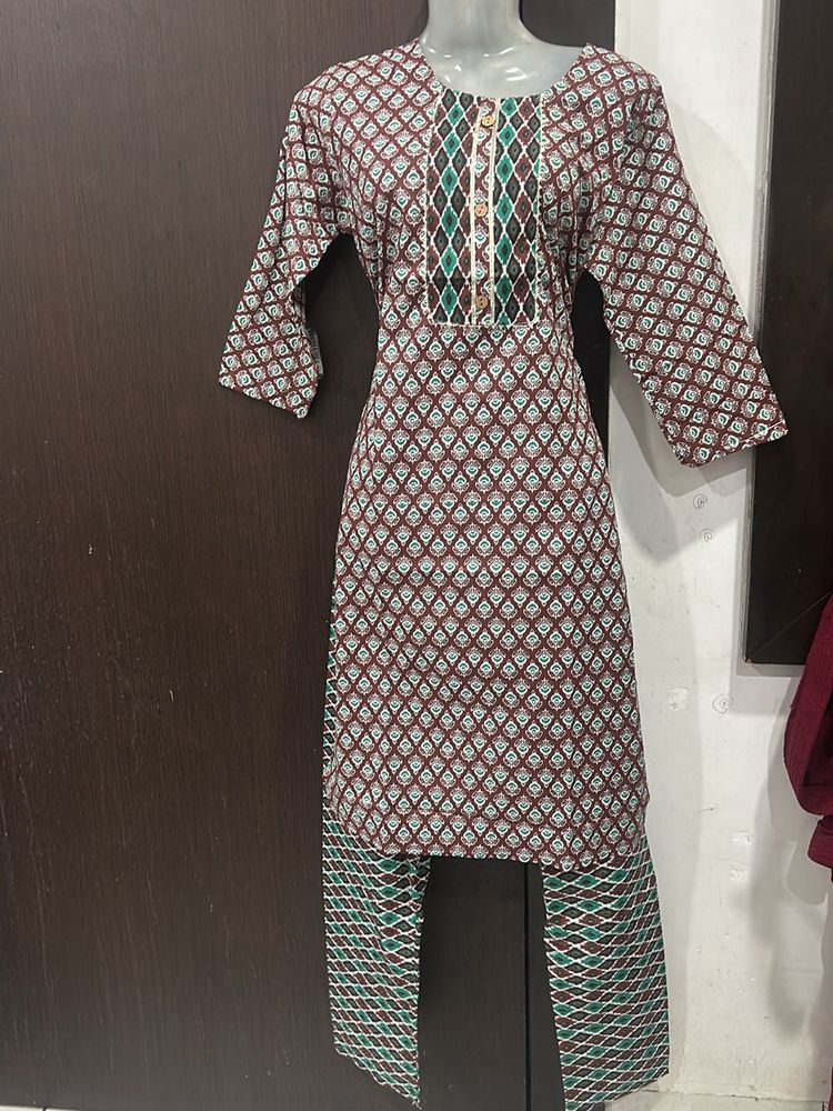 Cotton Kurti pant set