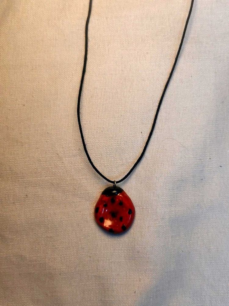 Cute Ladybug Pendant Necklace