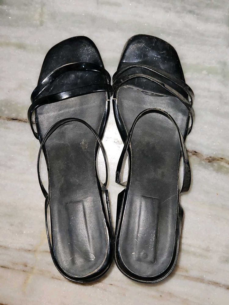 Black Strappy Sandals