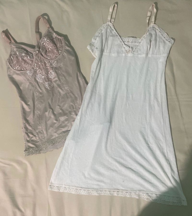 Vintage Slip &amp; Chemise Set