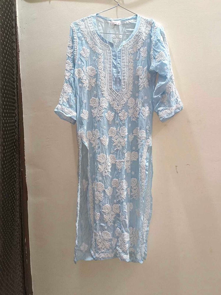 Alfaz Premium Muslin chikankari Kurta