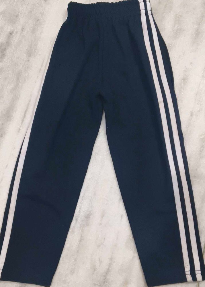 Classic Navy Track Pants with White Stripes