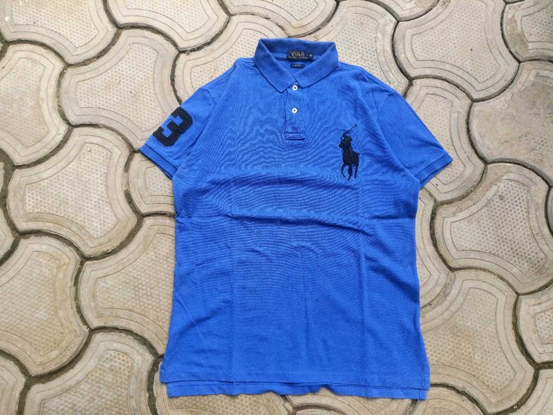 Ralph Lauren Blue Polo Shirt with Logo