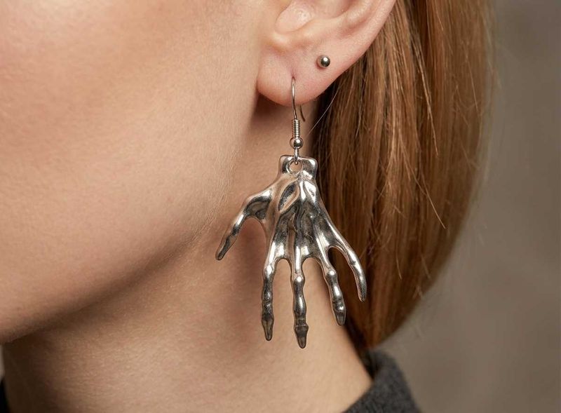 Unique Skeleton Hand Earrings