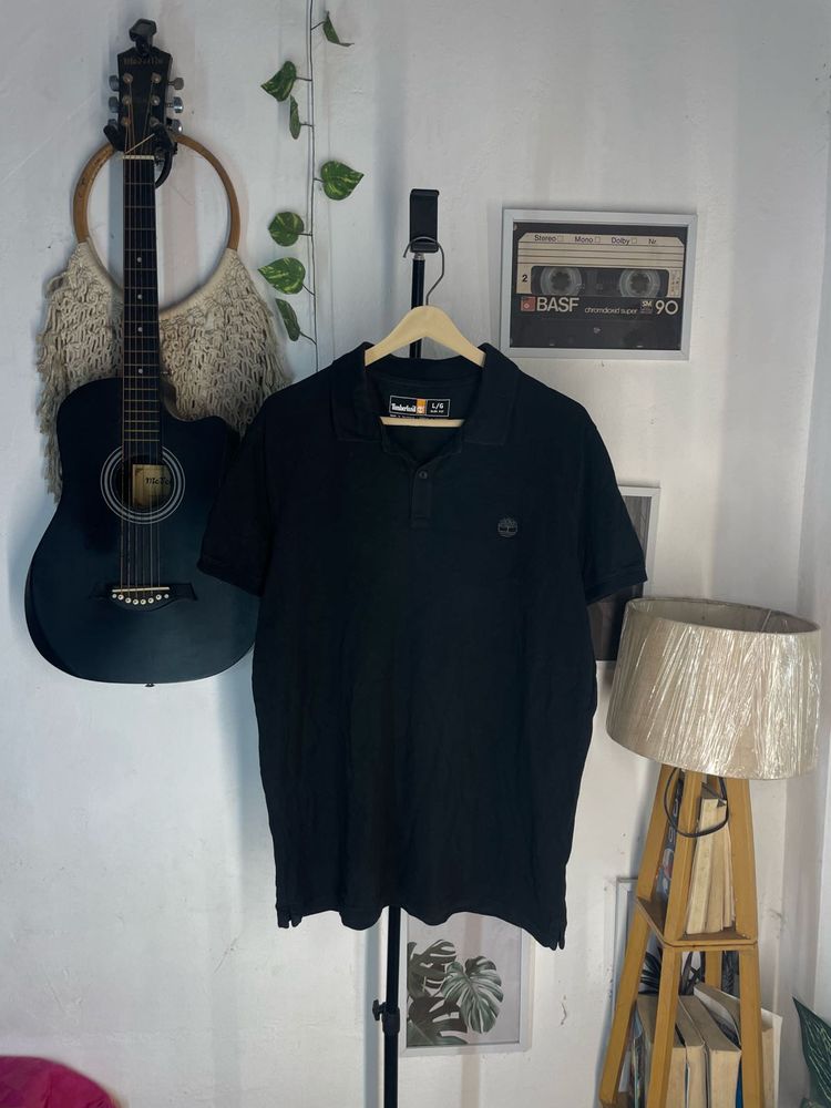 Timberland Black Polo T-Shirt
