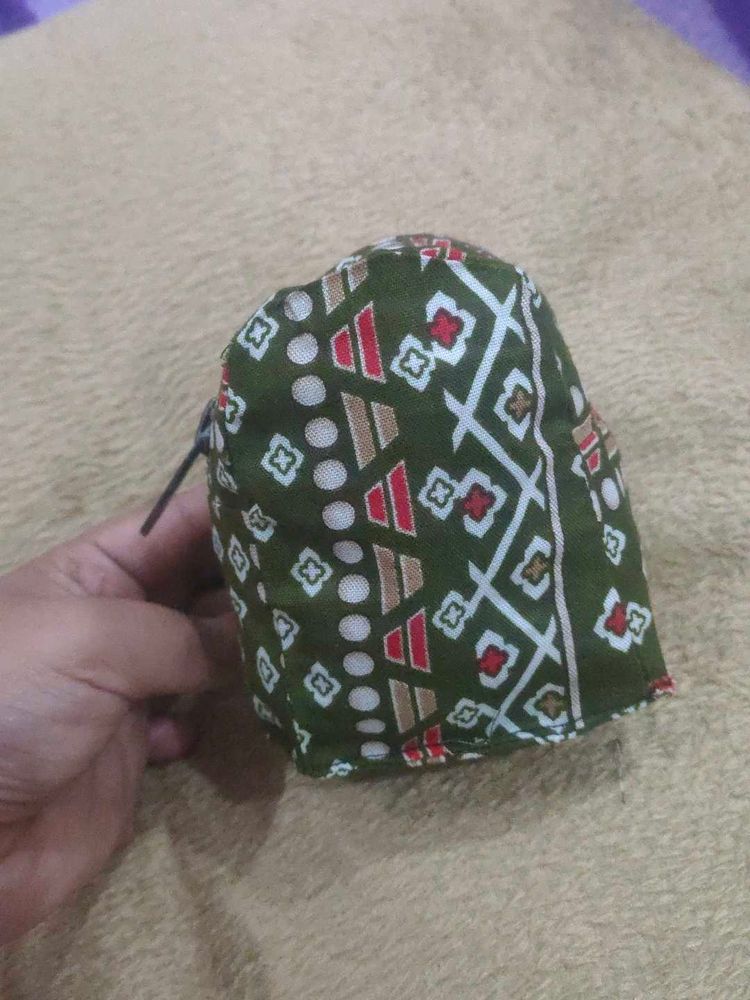 Patterned Drawstring Pouch