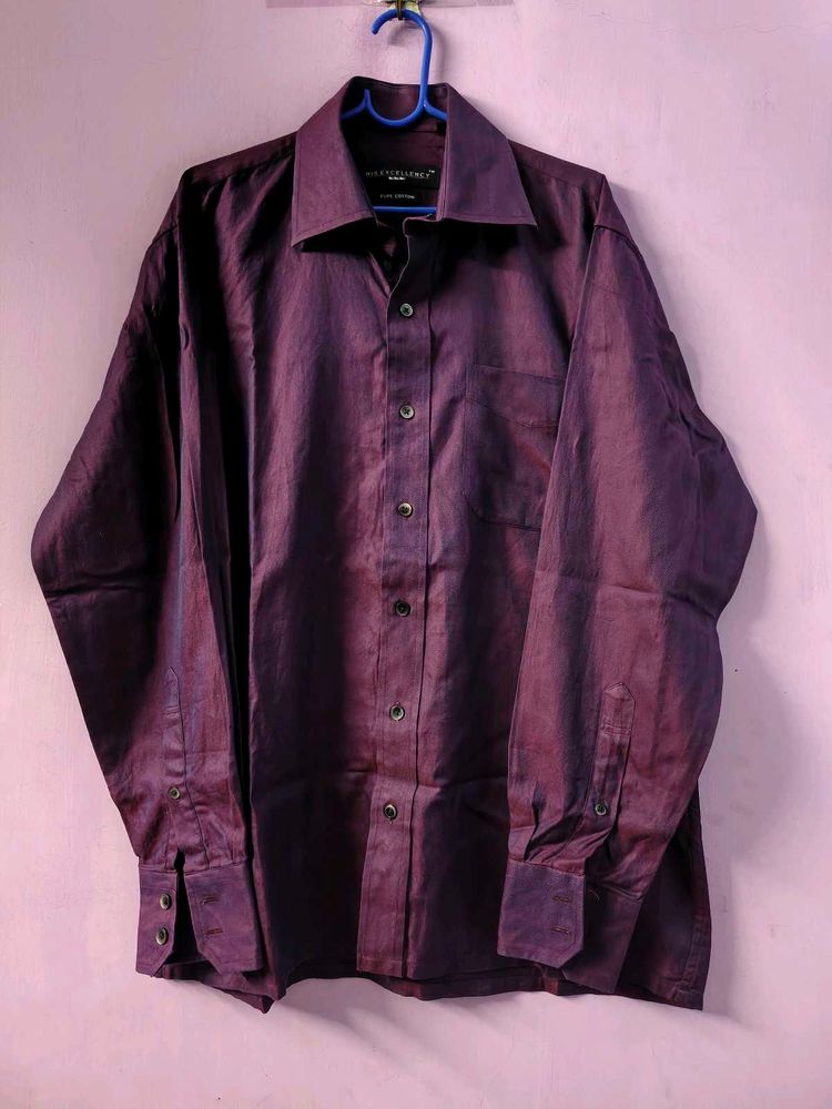 Men's Classic Purple Dress Shirt