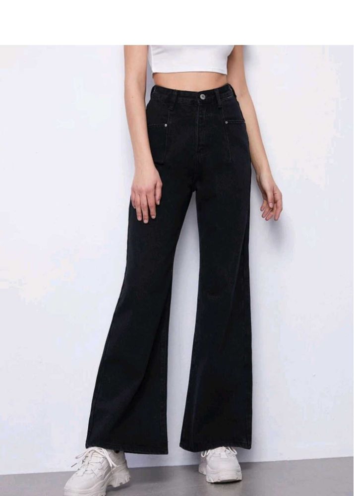 Black Flare Jeans