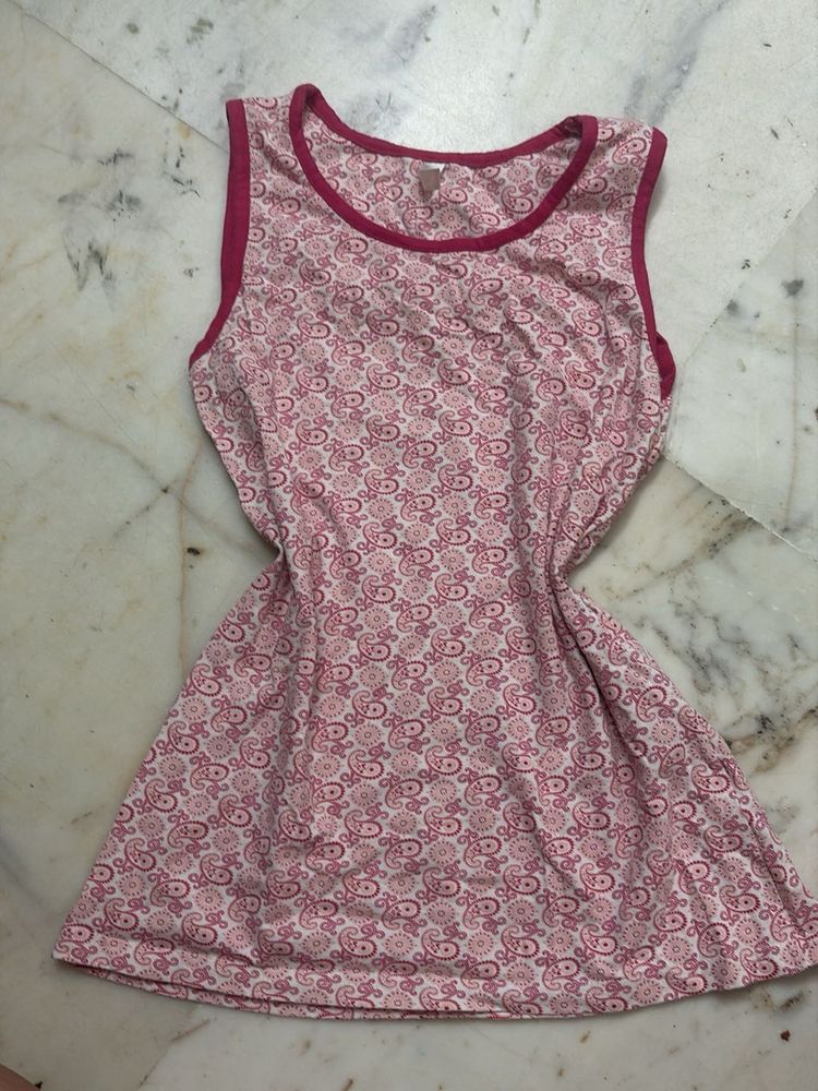 Y2k Cute Pink Paisley Print top