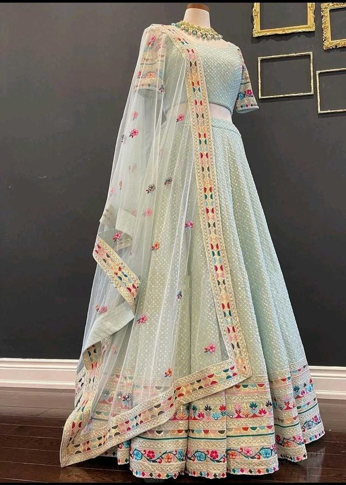 Designer embroidered lehenga choli with n