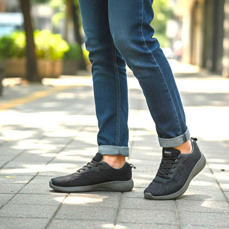 Men's Black Casual Sneakers