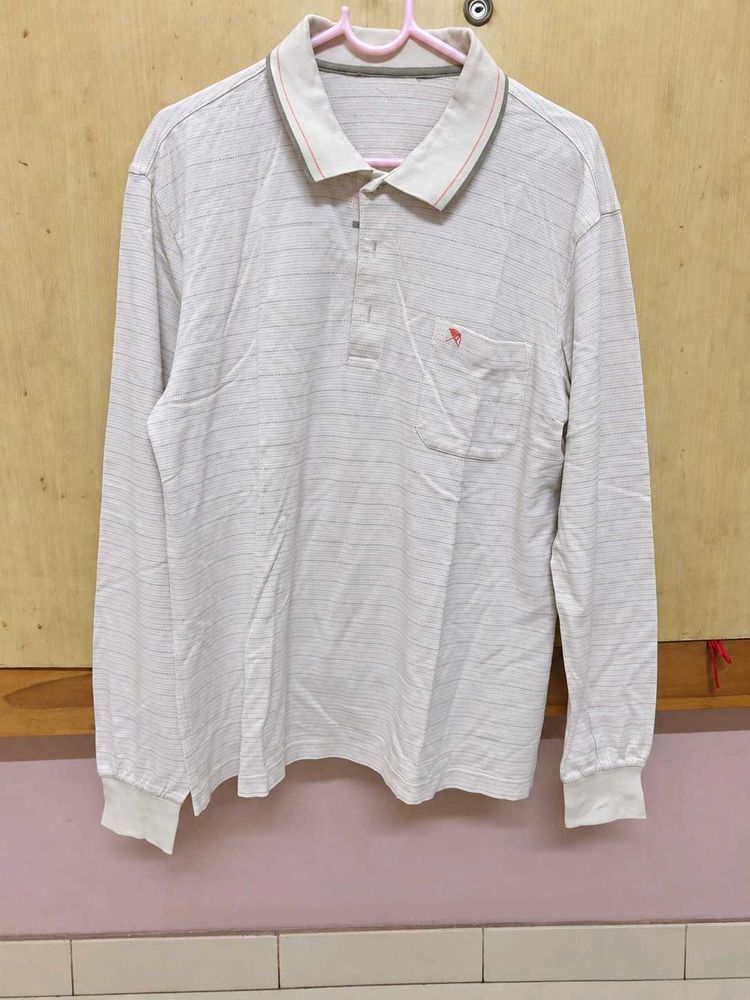 Mens Full Sleeves Polo Neck Tshirt