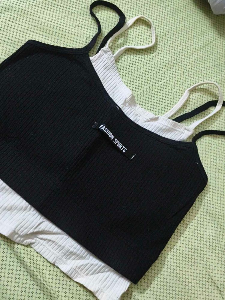 Ribbed Crop Tank Tops