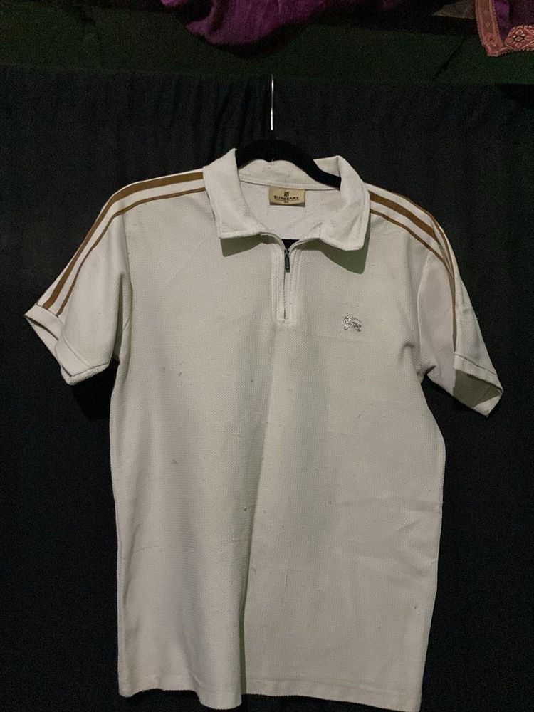 Men's Beige Polo Shirt