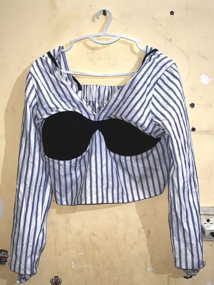 Striped Crop Top