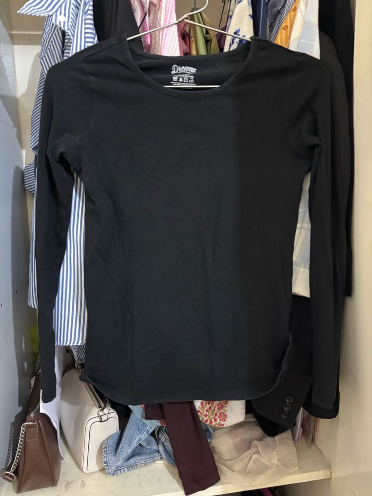 Classic Black Long Sleeve T-Shirt