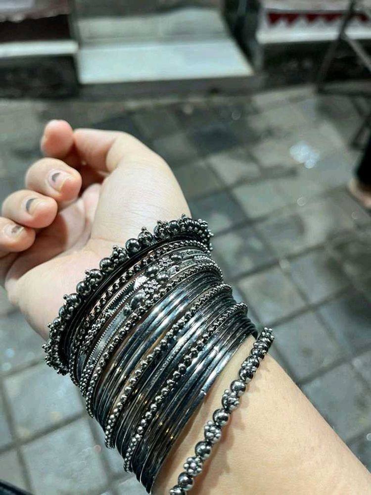 Oxidized Bangles Set