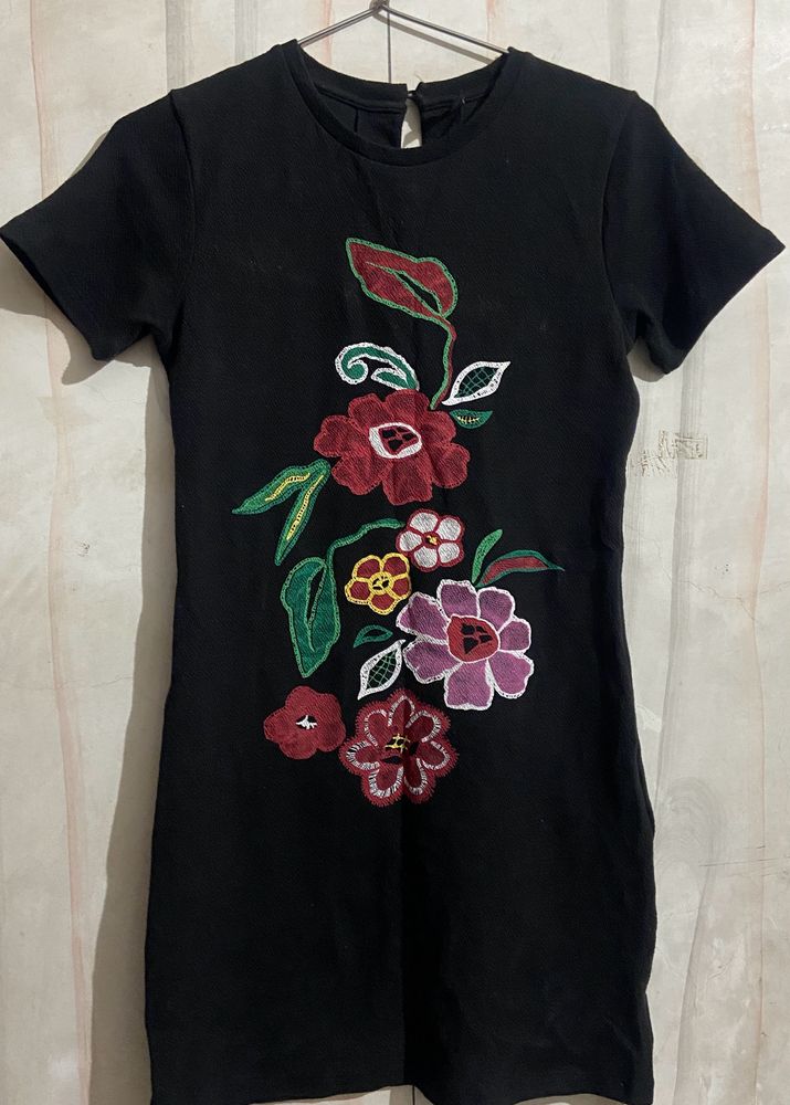 Black Floral Dress