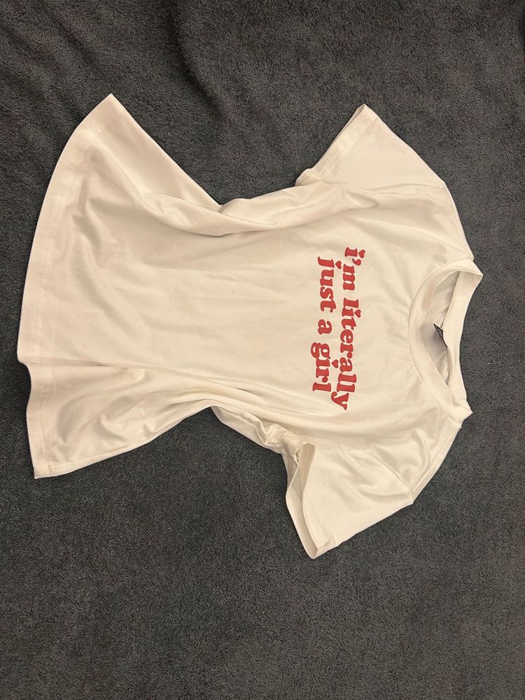 Cute 'Just a Girl' Graphic Tee