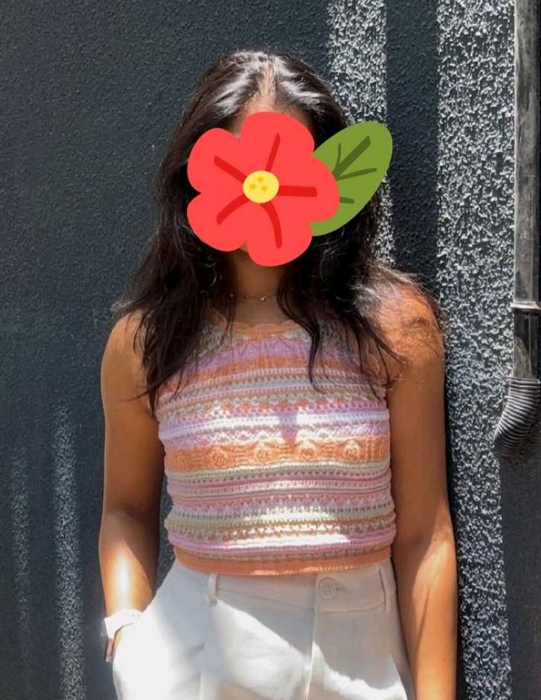 Crochet Knit Crop Top