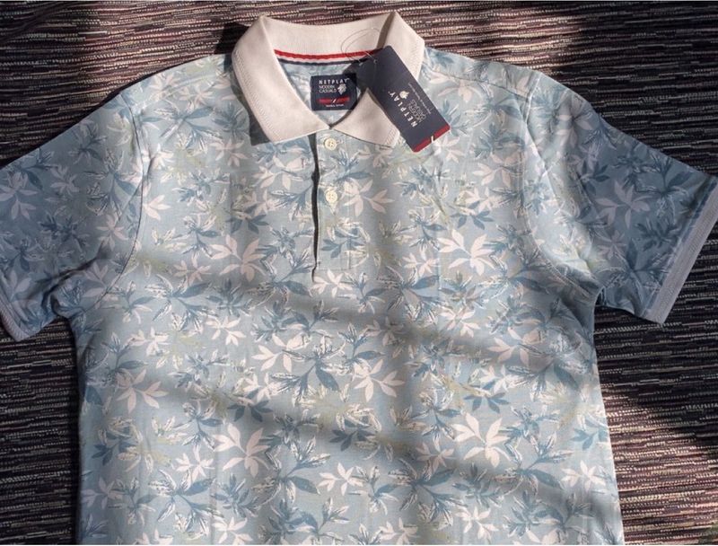 Floral Print Polo Shirt